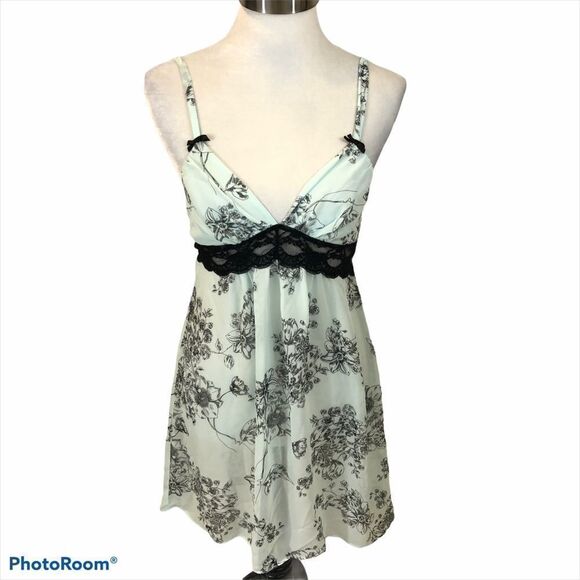 Apt 9 Tiffany Blue and Black Sexy Nightgown Small - Picture 6 of 11